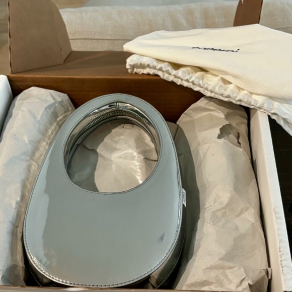 COPERNI -MIRRORED SYNTHETIC MINI SWIPE BAG SILVER - Picture 5 of 8